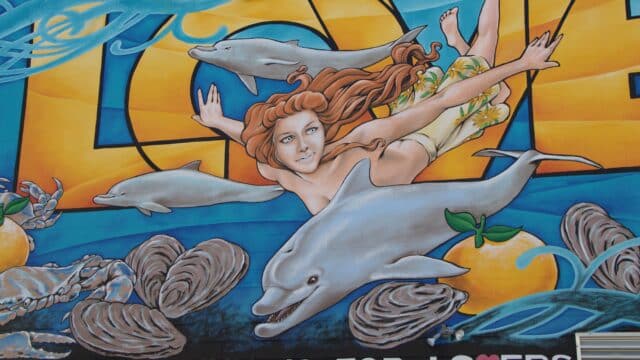 wall art mural at watermans va beach